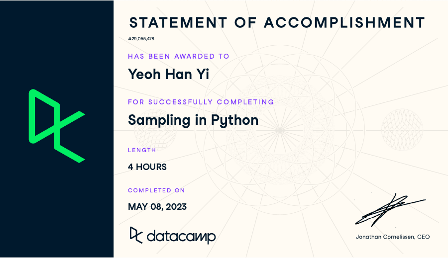 Sampling in Python